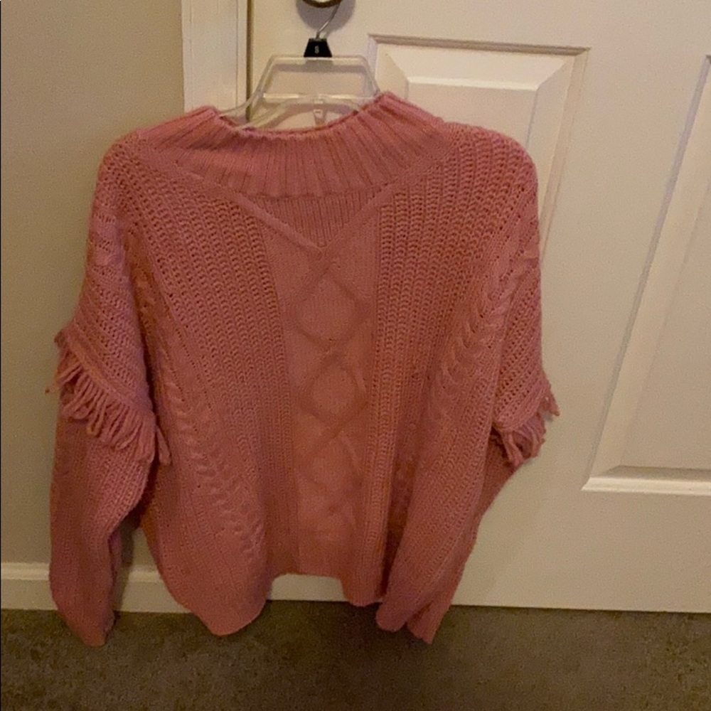Pink winter sweater